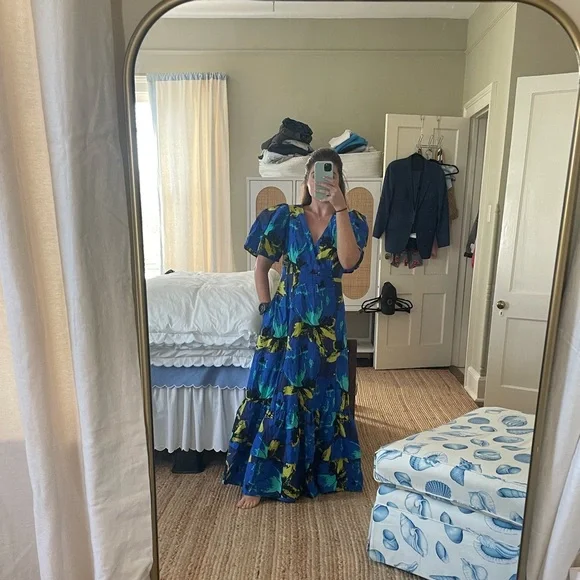 Target x Christopher John Rogers Blue Floral Dress - Picture 3 of 5